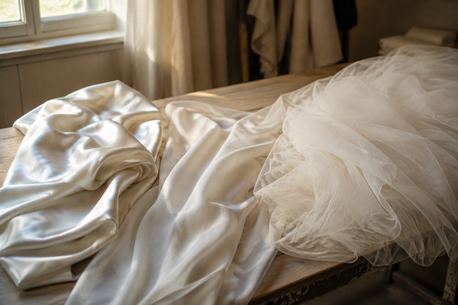 Satin, Crepe or Tulle: Compare the Fabric Before You Choose the Gown